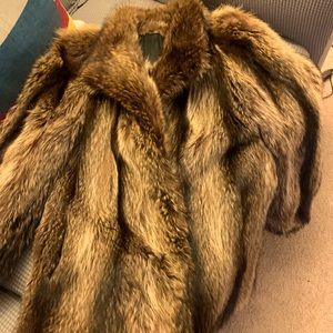 Small hand made real fur coat